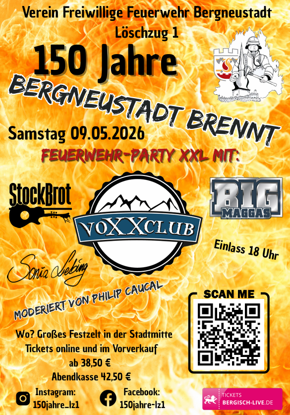 08. - 10.05.2026 150 Jahre Löschzug 1 